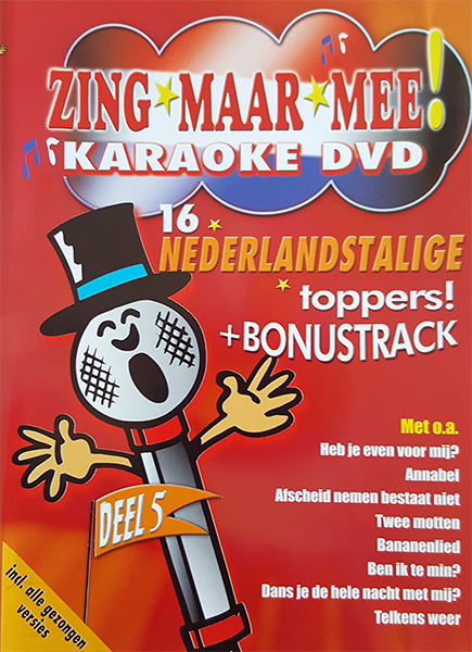 aardbeving schoonmaken Adolescent Zing maar mee - Karaoke DVD - Deel 5 - UltimateDisk