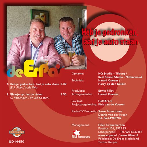 De Erpa's - Heb je gedronken, laat je auto staan - Afbeelding 2