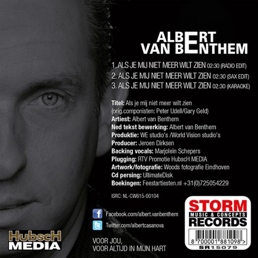 Albert van Benthem - Als je mij niet meer wilt zien - Afbeelding 2