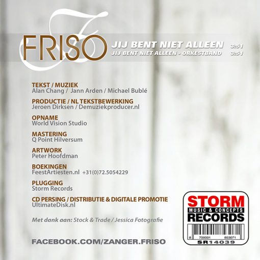 Friso - Jij bent niet alleen - Afbeelding 2