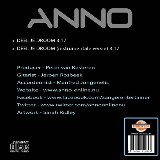 Anno van Wanrooy - Deel je Droom (Back)