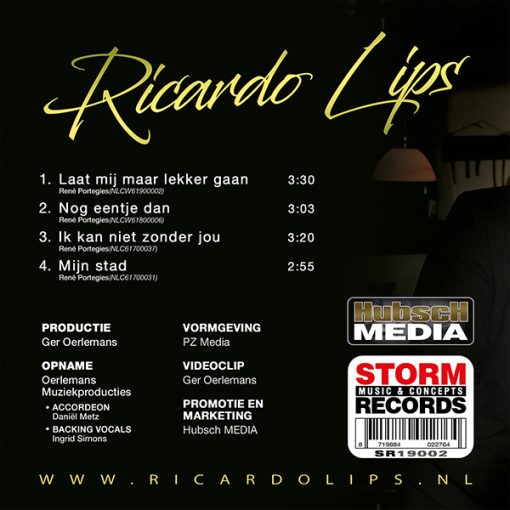 Ricardo Lips - Laat mij maar lekker gaan (Back)