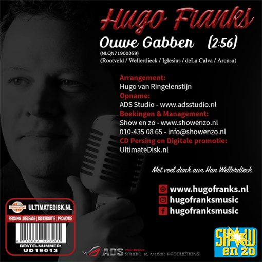 Hugo Franks - Ouwe Gabber (Back)