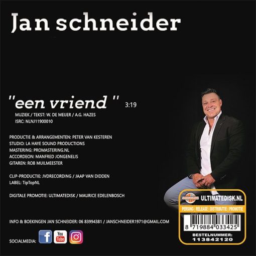 Jan Schneider - Een vriend (Back)