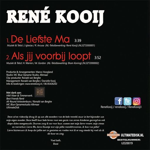 René Kooij - De liefste ma (Back)