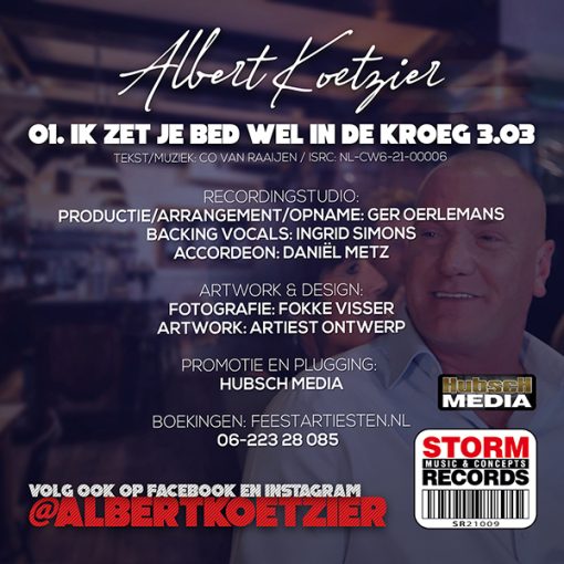Albert Koetzier - Ik zet je bed wel in de kroeg - Afbeelding 2