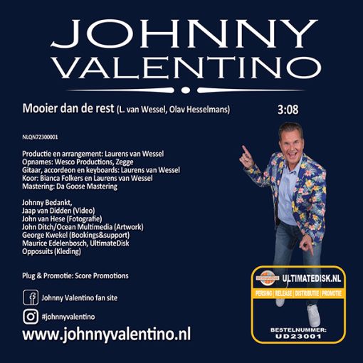 Johnny Valentino - Mooier dan de rest (Back)
