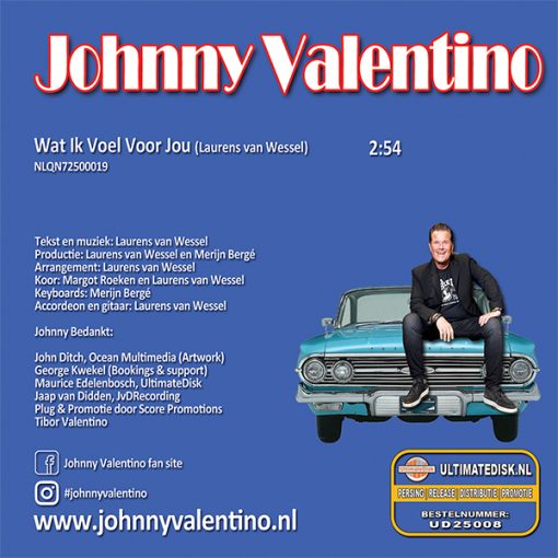Johnny Valentino - Wat ik voel voor jou - Afbeelding 2